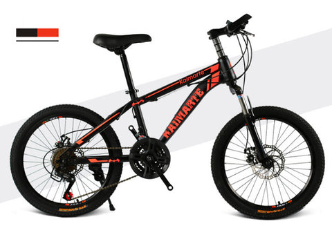 20 inch mountain bike 21 speed bicycle front and rear disc brakes bicycle straight beam riding mountain bike