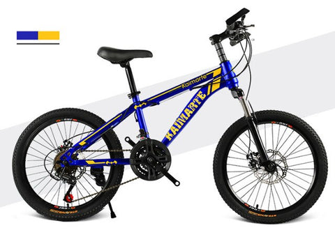 20 inch mountain bike 21 speed bicycle front and rear disc brakes bicycle straight beam riding mountain bike