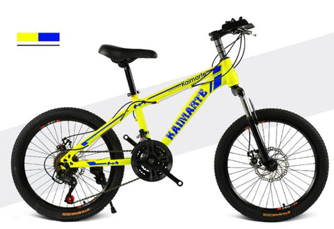 20 inch mountain bike 21 speed bicycle front and rear disc brakes bicycle straight beam riding mountain bike