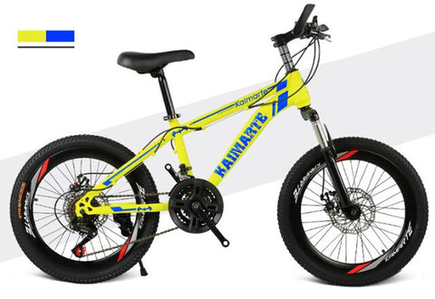 20 inch mountain bike 21 speed bicycle front and rear disc brakes bicycle straight beam riding mountain bike