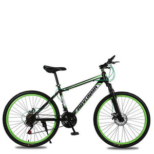 Mountain Bike Bicycle 26 Inch 21 Speed Shock Double Disc Brakes Adult Student Man and Woman 2019 New Unisex