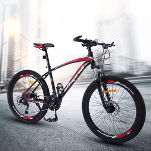 Mountain Bike 26 Inch Variable Speed Double Shock Disc Brake Man and Woman Student Male Road Bicycle