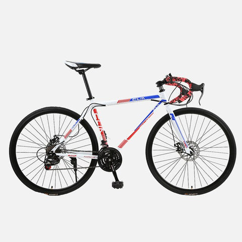 26 Inch Fixed Gear Bicycle road Bike 30 Knife 21 Speed Shift Bending Bicycle Adult Students Men And Women