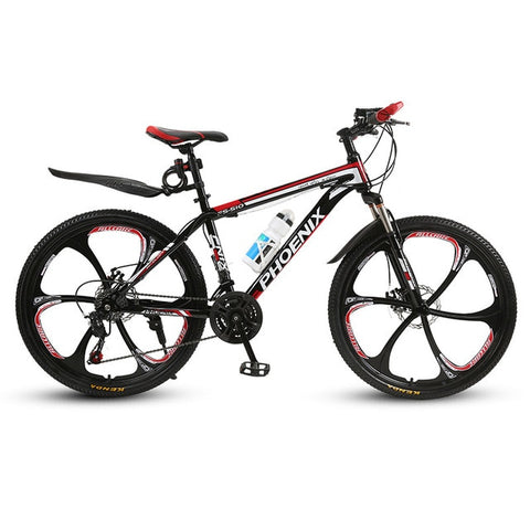 Adult Shock Absorber Mountain Bike 21/27 Speed Double Disc Brakes for Men and Women Students off-road Bicycle