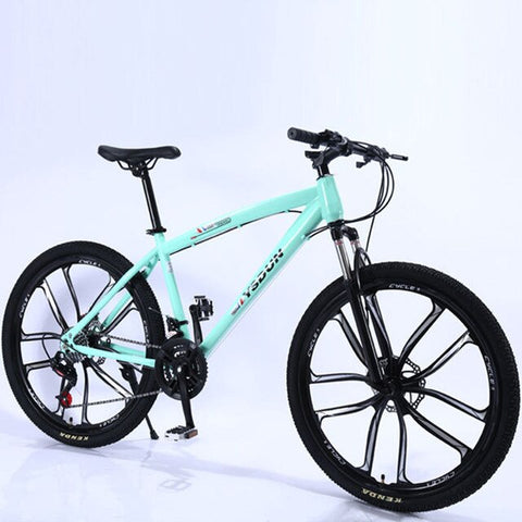 Mountain Bike Man Student One Round Ten Knife Youth Racing Women Speed Double Disc Brakes Shock Off Road Adult Bicycle