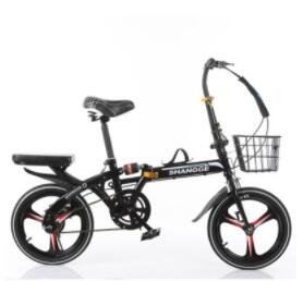 Folding Bicycle 16-Inch Three-Knife Single-Speed Disc Brake Men And Women Ultra-Light Student Portable Bicycle