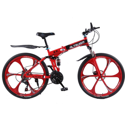 Altruism X9 Folding mountain bike Aluminium 21 speed 26 inch dual disc brakes bicycles mountain bikes women crosscountry Bicycle