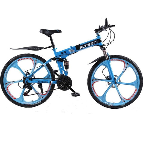 Altruism X9 Folding mountain bike Aluminium 21 speed 26 inch dual disc brakes bicycles mountain bikes women crosscountry Bicycle