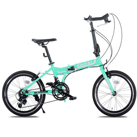 New X-Front Carbon Steel Frame 20 Inch Wheel 14 Speed Folding Bike Outdoor Sport Horns Bar Bicicleta BMX Women Student Bicycle