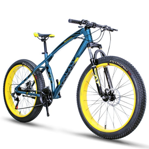 26-inch off-road beach mountain snow bike bicycle ultra-wide tires bicycles double-disc brakes women and men biking