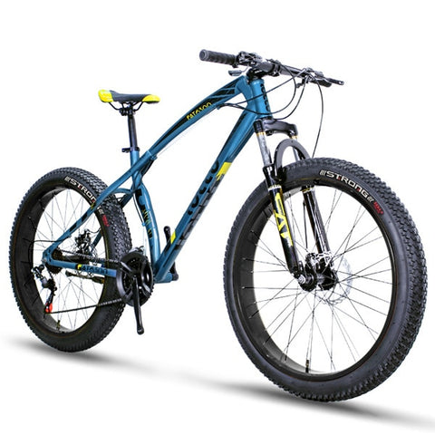 26-inch off-road beach mountain snow bike bicycle ultra-wide tires bicycles double-disc brakes women and men biking