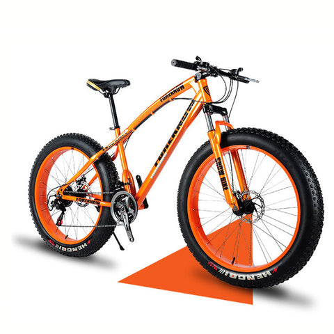 26 Inch 7/21/27speed Cross-country Mountain Bike Aluminum Frame Snow Beach 4.0 Oversized Bicycle Tire Dirt Bikes for Men & Women