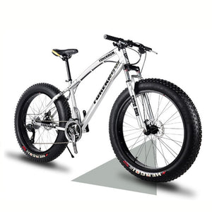 26 Inch 7/21/27speed Cross-country Mountain Bike Aluminum Frame Snow Beach 4.0 Oversized Bicycle Tire Dirt Bikes for Men & Women