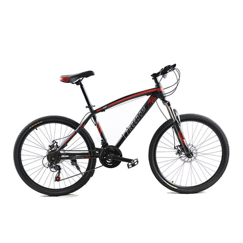 Love Freedom 21 Speed Mountain Bike 26-Inch High-Carbon Steel Dual Disc Brakes One Wheel Speed Damping Men Women Student Bicycle