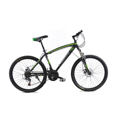 Love Freedom 21 Speed Mountain Bike 26-Inch High-Carbon Steel Dual Disc Brakes One Wheel Speed Damping Men Women Student Bicycle