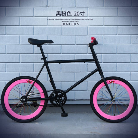 New X-Front brand carbon steel 20 inch wheel rear pedal brake fiets fixie women road bike fixed gear children bicicleta bicycle