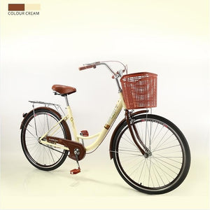 KUBEEN Women Bike Adult Retro City Student Bicycle Drum Brake Bicycle For Woman bisiklet bicicleta bicicletas