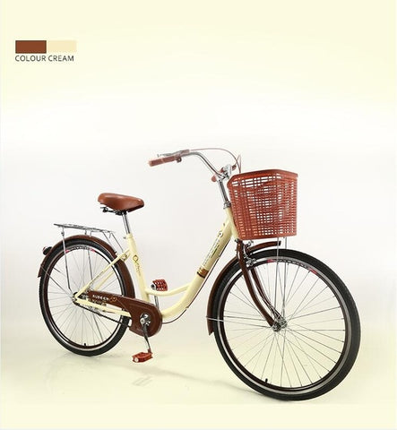 KUBEEN Women Bike Adult Retro City Student Bicycle Drum Brake Bicycle For Woman bisiklet bicicleta bicicletas