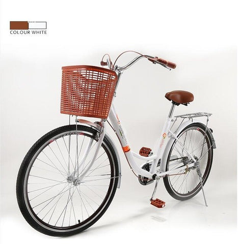 KUBEEN Women Bike Adult Retro City Student Bicycle Drum Brake Bicycle For Woman bisiklet bicicleta bicicletas