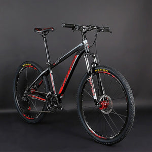 Mountain bike 24-speed dual disc brakes inner line men/women bicycle