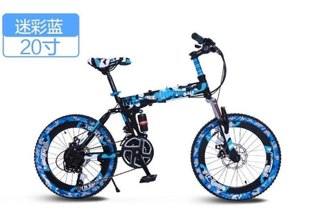 21 Speeds 20"Mountain Folding Bike Mini Bicicleta Plegable Mountain Bike20 Mountain Bicycle City Bicicletas Kids Bike camouflage