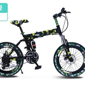 21 Speeds 20"Mountain Folding Bike Mini Bicicleta Plegable Mountain Bike20 Mountain Bicycle City Bicicletas Kids Bike camouflage