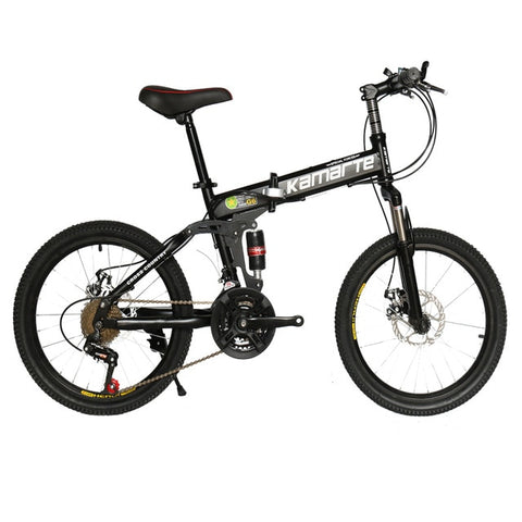 20inch folding mountain bike 21 speed Children's bicycle Two-disc brake Lady bike 5 knife wheel and Spoke wheel folding bicycle