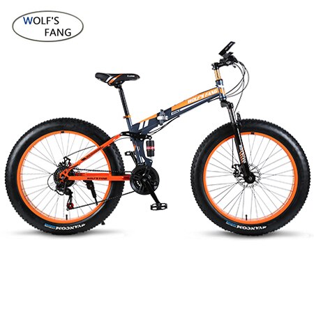 wolf's fang Bicycle 7/21/24 Speed Mountain Bike 26*4.0 Fat bike bicicleta  mtb  Road Folding bike Men Women free shipping