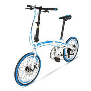 T250111/Folding bike ultra-light portable 20-inch 7-speed disc brake folding car men and women commute bike