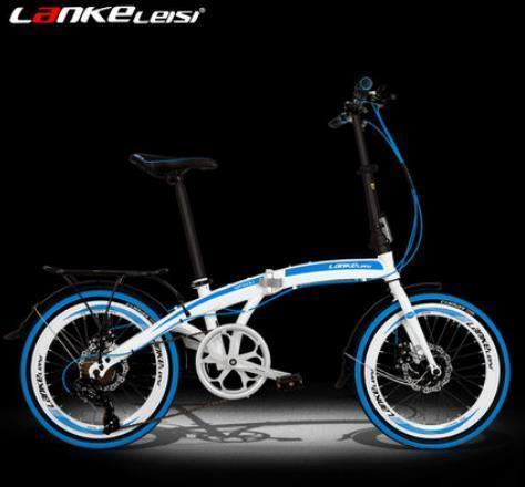 T250111/Folding bike ultra-light portable 20-inch 7-speed disc brake folding car men and women commute bike