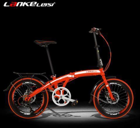 T250111/Folding bike ultra-light portable 20-inch 7-speed disc brake folding car men and women commute bike