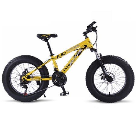 wolf's fang mountain bike 21 speed 2.0 inch bicycle Road bike Fat Bike  Mechanical Disc Brake Women and children  bicycles