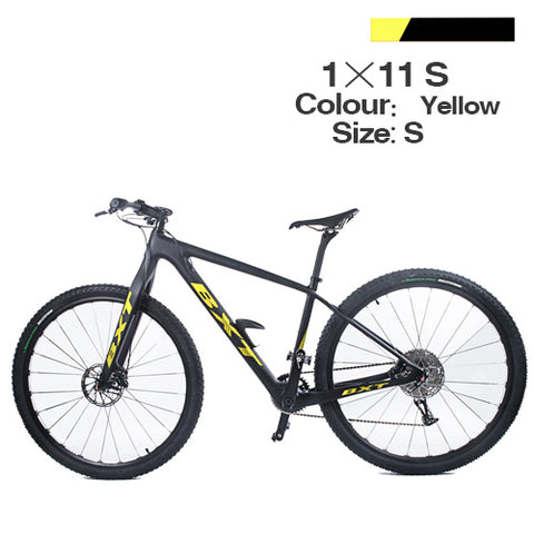 Free shipping BXT 11 Speed Mountain Bike 29-Inch Full carbon frame Dual Disc Brakes 29er*2.1 Tire Men Women MTB Bicycle