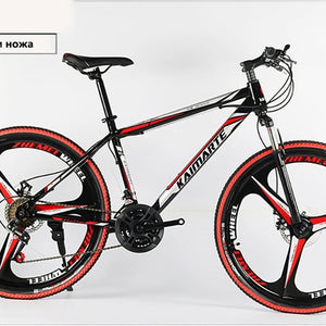 Bike adult shock mountain bike dual disc brake integrated cross-country variable speed bicycle new arrival 24 inch 27 speed