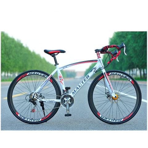 Road Bicycle Variable Speed Bisc Brake  Men and Women Students Bicycle Bend Handle Racing Bike 27-inch 30 Speed Racing Bkie