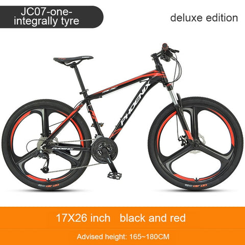 Phoenix 26''27.5''Student off-road Cycling Bike Mountain Bike 27 Speed Mens Women Steel Bicycle MTB Suspension Fork Bicycle